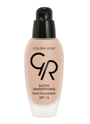 Golden Rose Satin Smoothing Fluid Foundation, No. 28, Beige