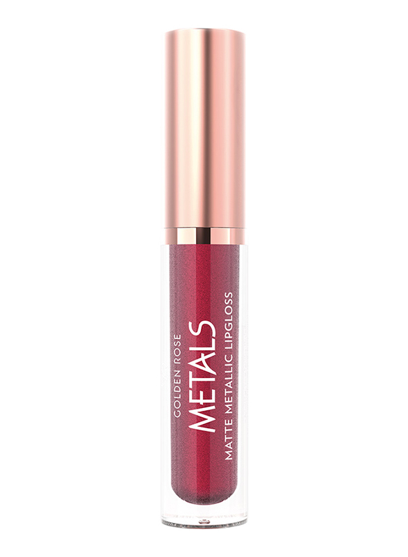 Golden Rose Matte Metallic Lip Gloss, No. 57 Ruby, Pink