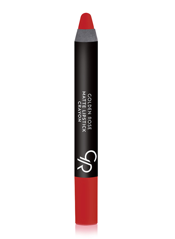 Golden Rose Matte Lipstick Crayon, No. 07, Red