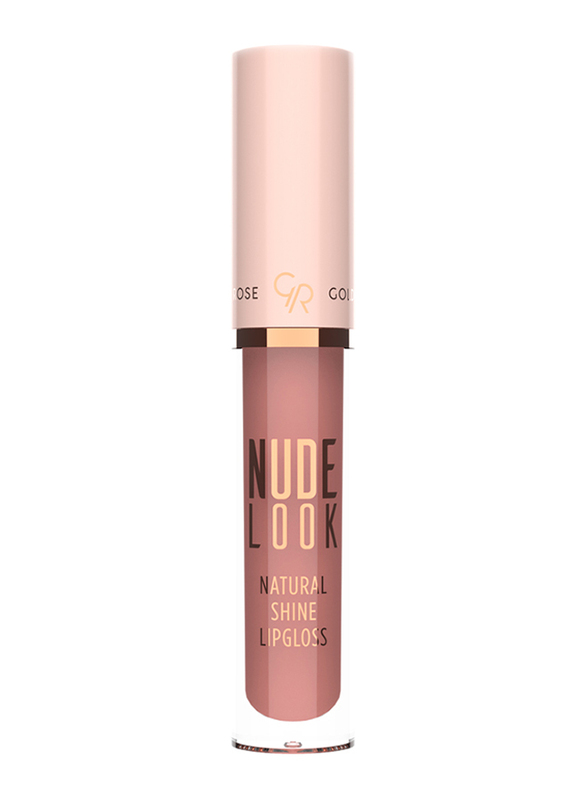 Golden Rose Nude Look Natural Shine Lipgloss, No. 02 Pinky Nude, Pink