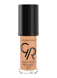 Golden Rose Total Cover 2 In 1 Foundation & Concealer, No. 08-Biscuit, Beige