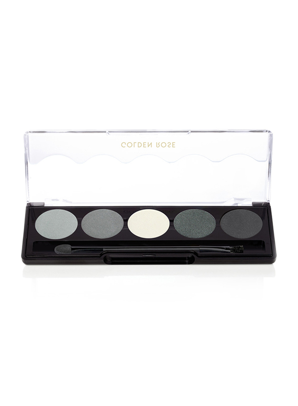 Golden Rose Professional Palette Eyeshadow, 104 Grey Line, Grey