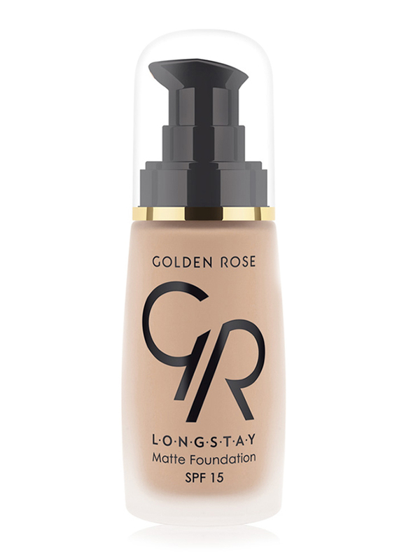 Golden Rose Longstay Liquid Matte Foundation, No. 08, Brown