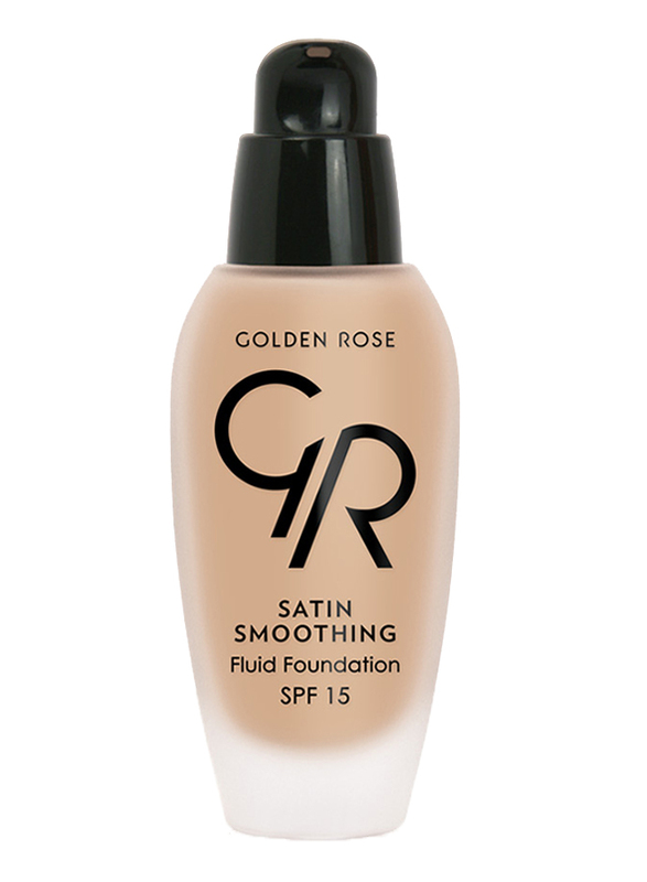 Golden Rose Satin Smoothing Fluid Foundation, No. 35, Brown