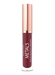 Golden Rose Matte Metallic Lip Gloss, No. 58 Plum, Purple