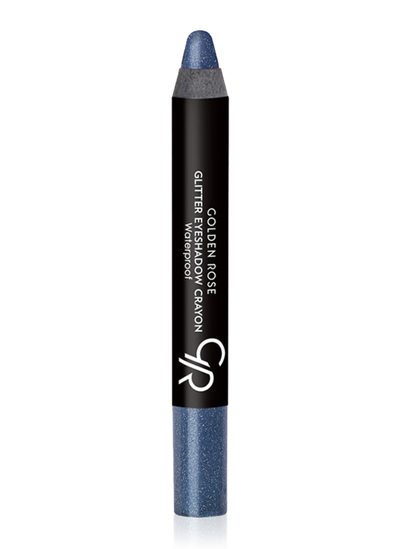 Golden Rose Glitter Waterproof Eyeshadow Crayon, No. 56, Blue