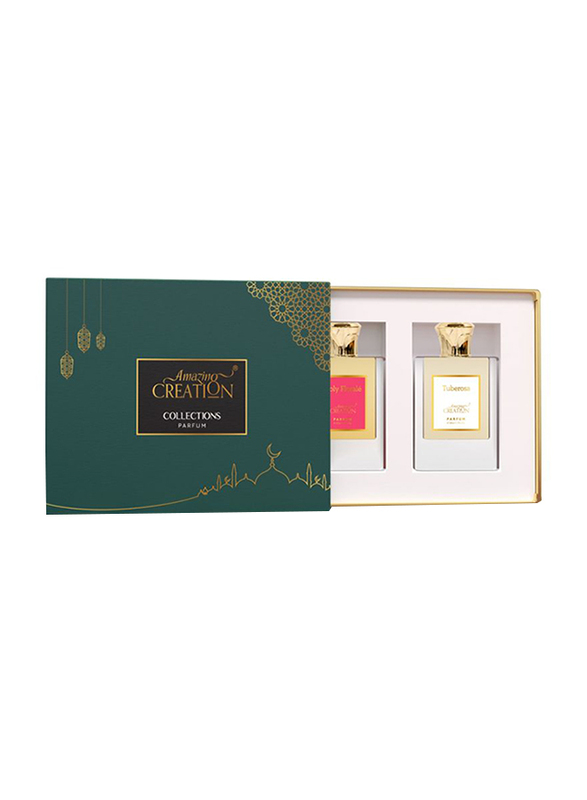 Amazing Creation 2-Pieces Perfume Gift Set for Women, Tuberosa 50ml EDP, Holy Florale 50ml EDP