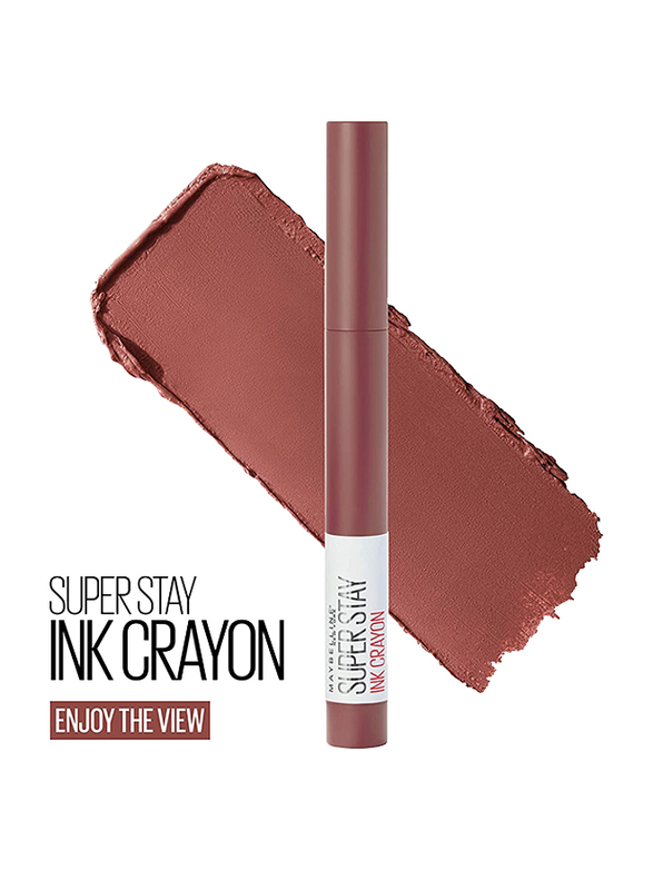 Maybelline New York SuperStay Ink Crayon Lipstick, 1.2gm, 20 Enjoy the View, Brown