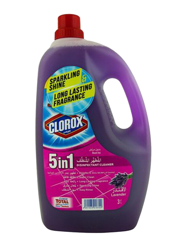 

Clorox 5-in-1 Lavender Disinfectant Cleaner, 3 Liter