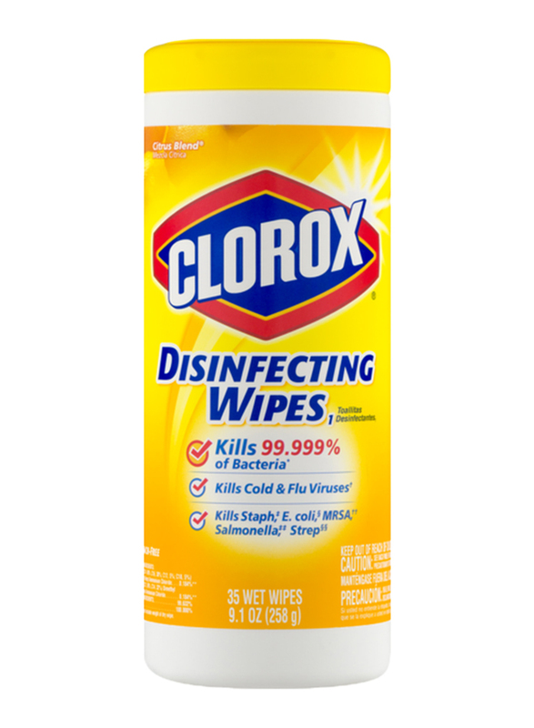 Clorox Crisp Lemon Disinfecting Wipes, 35 Wipes