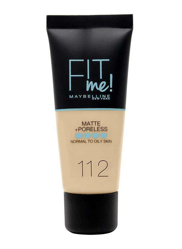 Maybelline New York Fit Me Foundation, 112 Soft Beige