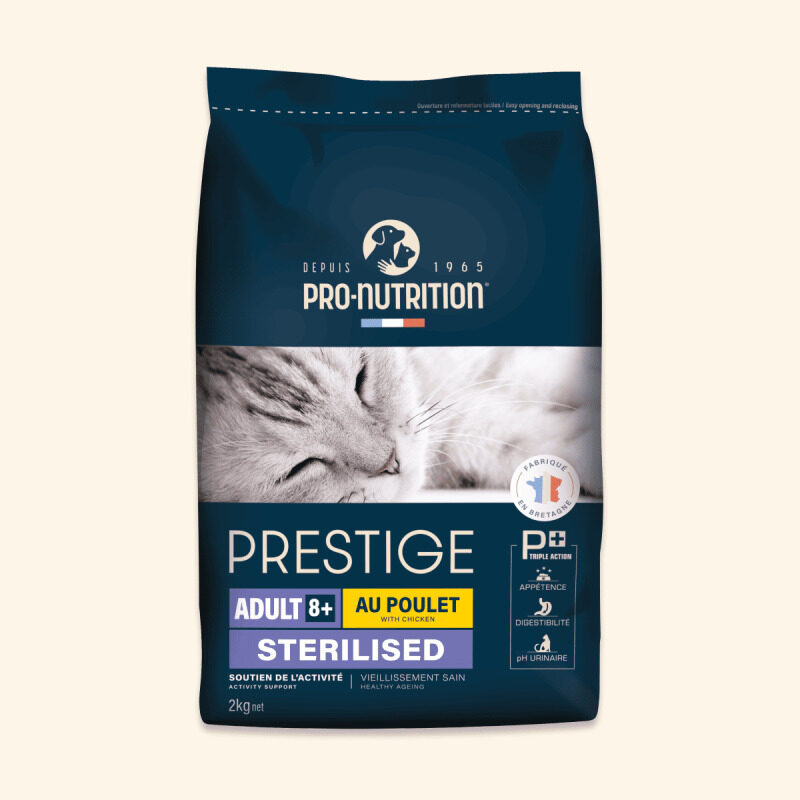 

Pro Nutrition Prestige Cat Adult 8+ Sterilised Chicken 10Kg
