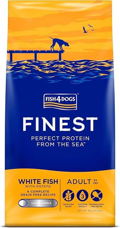 

Fish4Dogs Finest White Fish Large Kibble Adult Dry Dog Food