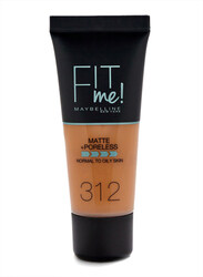 Maybelline New York Fit Me Foundation, 312 Golden, Beige
