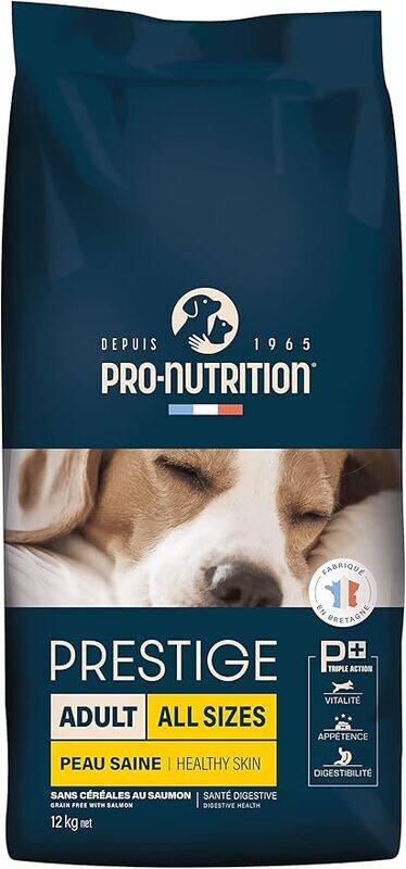

Pro Nutrition Prestige Dog Adult All Size Healthy Skin Salmon 12Kg, Grain Free