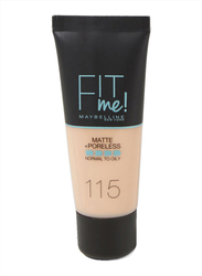 Maybelline New York Fit Me Foundation, 115 Ivory, Beige