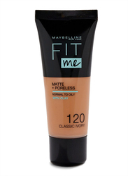 Maybelline New York Fit Me Foundation, 120 Classic Ivory, Beige