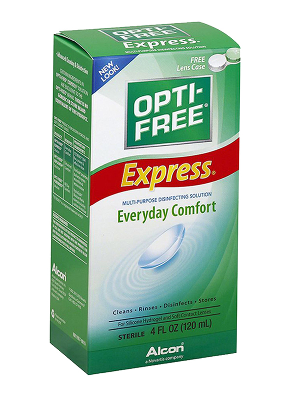 Opti-Free Express Multi-Purpose Disinfecting Lens Solution, 120ml