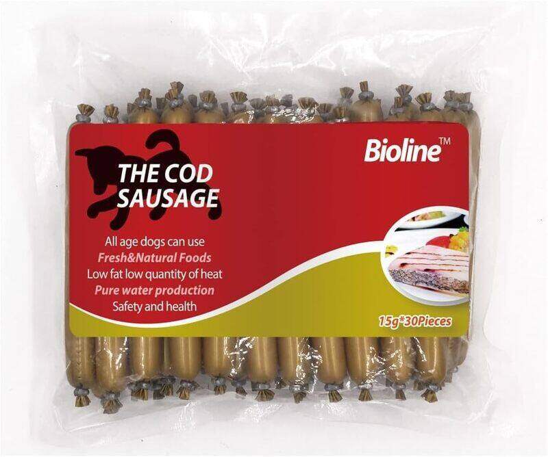 

bioline cod sausage 15 pcs