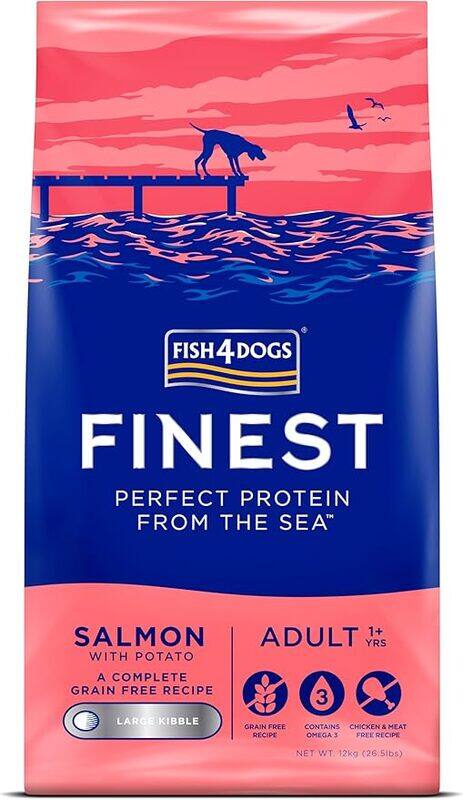 

Fish4Dogs Finest Salmon Large Kibble Adult Dry Dog Food