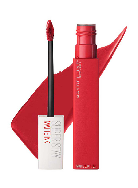 Maybelline New York Superstay Matte Ink Liquid Lipstick, 20 Pioneer, Red