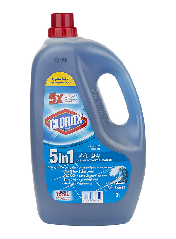Clorox 5-in-1 Sea Breeze Disinfectant Floor Cleaner, 3 Liter