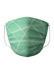 RKF Curve Design 99 % Protected Reusable and Washable Face Mask, 50 Full Wash Cycles, Green, Free Size