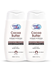 Cool & Cool Cocoa Butter Body Lotion Set, 250ml, 2-Pieces