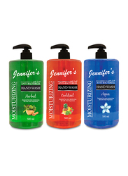 Jennifer's Herbal, Aqua & Cocktail Hand Wash, 500ml, 3 Pieces