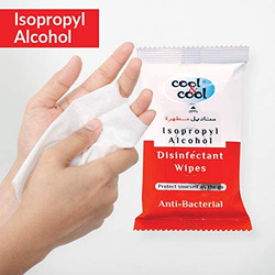 Cool & Cool Disinfectant Anti-Bacterial Sanitizing Wipes, 10 Sheets, 6 Pieces