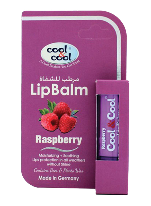 Cool & Cool Lip Balm, Raspberry, Purple