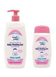 Cool & Cool 2-Pieces Baby Washing Gel, 500ml + 250ml