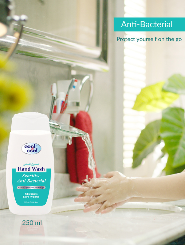 Cool & Cool Sensitive Anti-Bacterial Hand Wash, 250ml, 2 Pieces