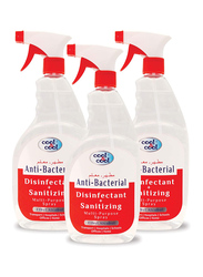 Cool & Cool Disinfectant Multi Purpose Spray, 3 Bottles x 750ml