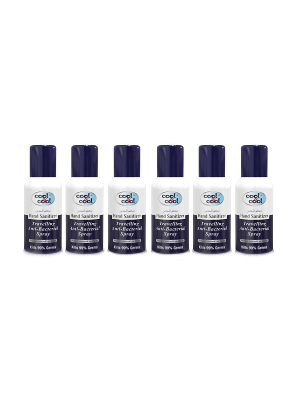 Cool & Cool Travelling Hand Sanitizer Spray, 120ml, 6 Pieces