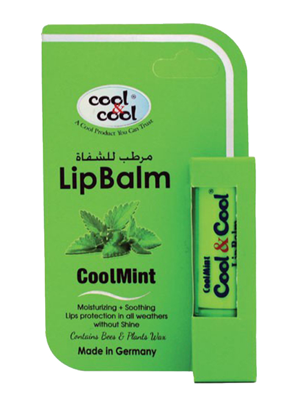 Cool & Cool Lip Balm, Cool Mint, Green