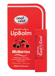 Cool & Cool Lip Balm, Mix Berries, Red