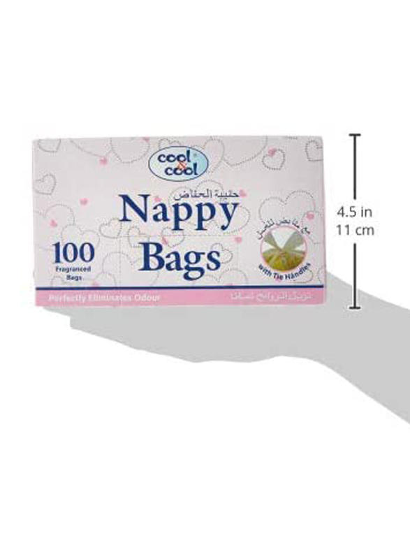 Cool & Cool 100 Sheets Nappy Bags for Baby, N110, 5-Pieces