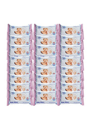 Cool & Cool 24 Pieces Baby Wipes, White, 72 Sheets