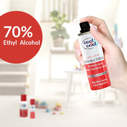 Cool & Cool Disinfectant Hand Sanitizer Spray, 60ml, 3 Pieces