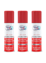 Cool & Cool Disinfectant Hand Sanitizer Spray, 200ml, 3 Pieces