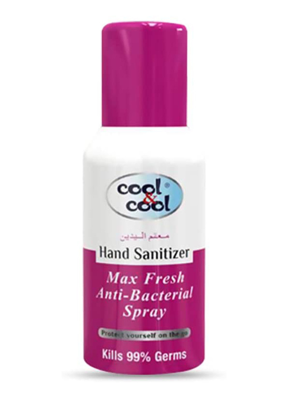 Cool & Cool Max Fresh Hand Sanitizer Spray, 120ml, 6 Pieces