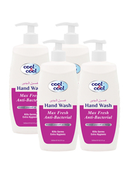 Cool & Cool Max Fresh Anti-Bacterial Hand Wash, 500ml, 4 Pieces