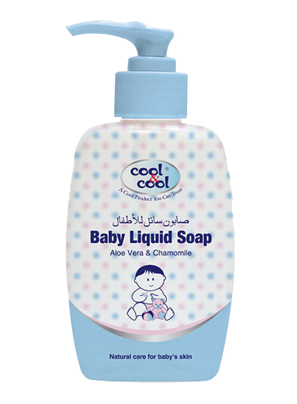 Cool & Cool 250ml Aloe & Chamomile Liquid Soap for Babies, Blue
