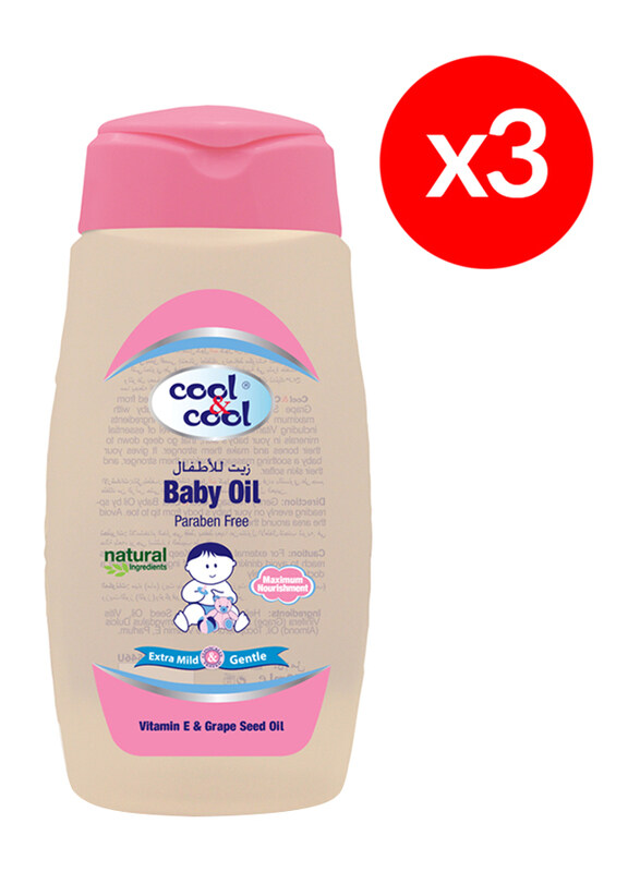 

Cool & Cool 3-Pieces Baby Oil, 250ml