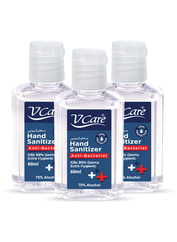 

V Care Hand Sanitizer, 60ml, 3 Pieces