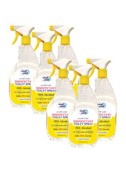 Cool & Cool Disinfectant Toilet Spray, 750ml, 6 Pieces, Yellow
