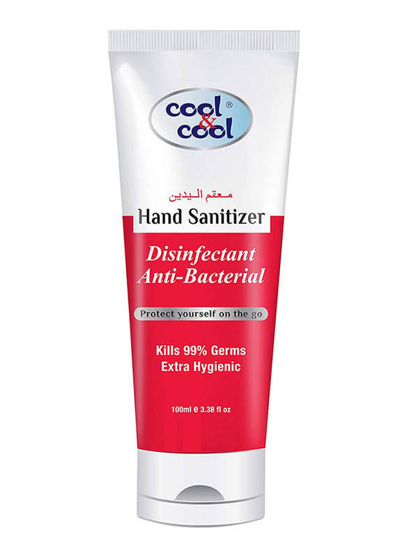 Cool & Cool Disinfectant Anti-Bacterial Hand Sanitizer Tube, 100ml