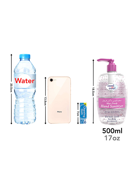 Cool & Cool Max Fresh Hand Sanitizer, 500ml, 2 Pieces