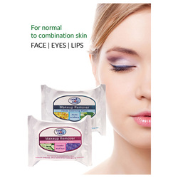 Cool & Cool Make Up Removing & Cleansing Tissue, 25 Sheets x 6 Pieces, White